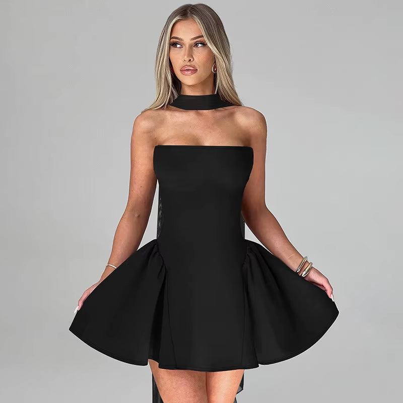 Off Shoulder Backless Elegant Party Dress