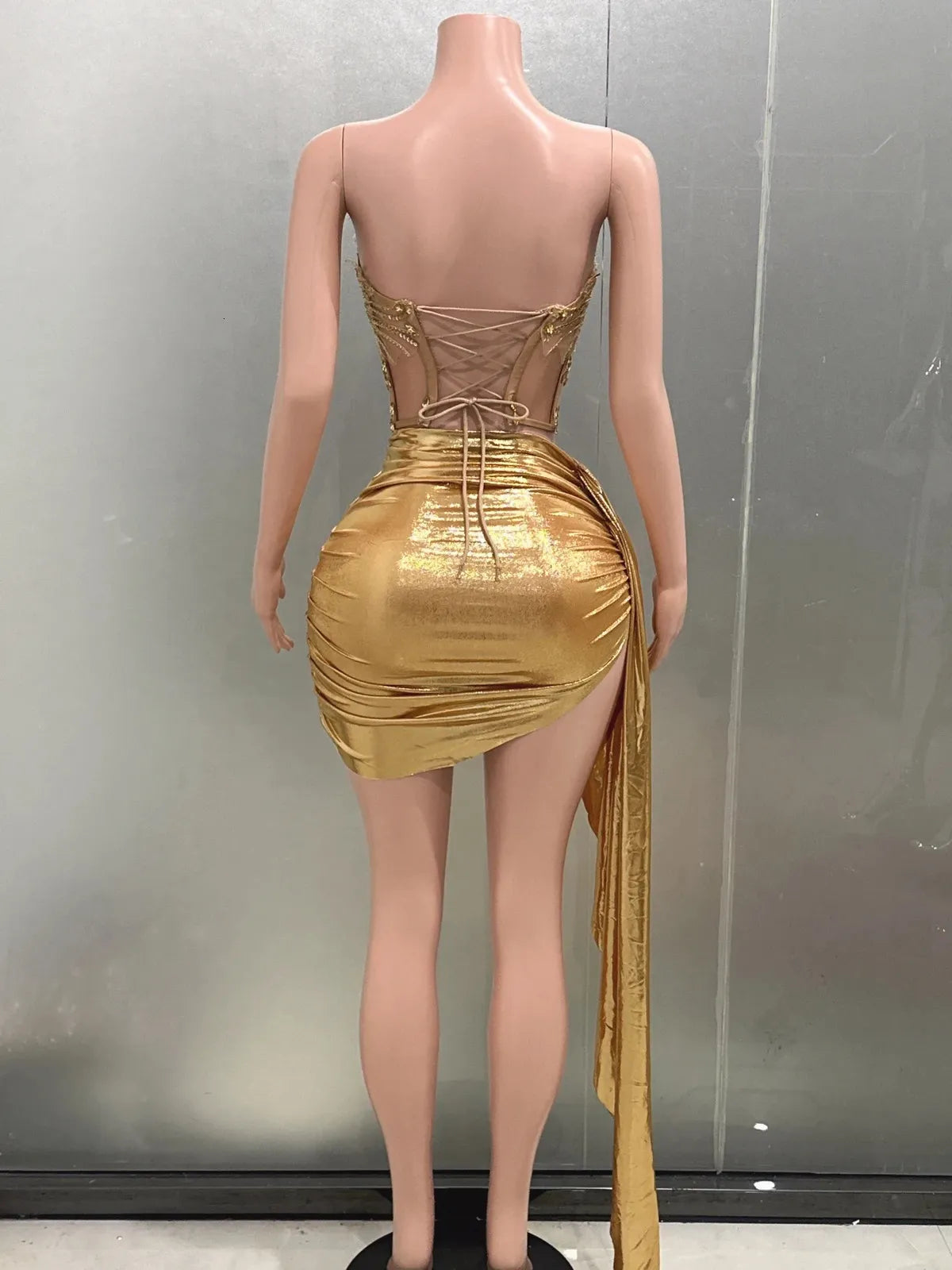 Gold Asymmetrical 2 Piece Set